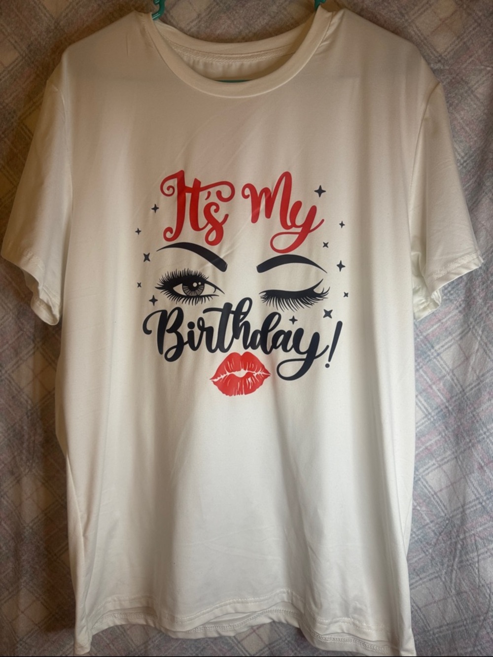 It's My Birthday! Graphic Tee in White & Red